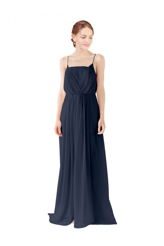 Sleeveless Spaghetti straps Open Back Chiffon A-Line Bridesmaid Dress / Evening Gowns Newcastle