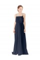 Sleeveless Spaghetti straps Open Back Chiffon A-Line Bridesmaid Dress / Evening Gowns Newcastle