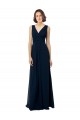 Sleeveless V-Neck V-Back Chiffon A-Line Bridal Party Dress Newcastle