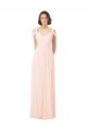Sleeveless Off the Shoulder Keyhole Back Chiffon A-Line Bridesmaid Dress / Evening Dress Newcastle