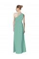 Sleeveless Jade One Shoulder Soft Chiffon A-Line Bridesmaid Dress Newcastle