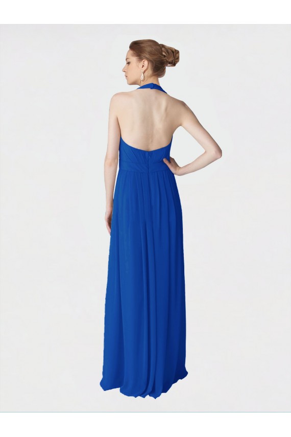 Sleeveless Halter Neck Soft Chiffon A-Line Evening Dress / Bridesmaid Dress Newcastle