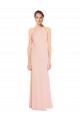 Sleeveless Pink Spaghetti Straps Chiffon A-Line Bridesmaid Dress Newcastle