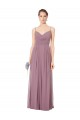 Sleeveless Spaghetti Straps Open Back Soft Chiffon A-Line Bridesmaid Gowns Newcastle
