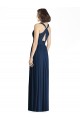 Sleeveless Dark Navy V-Neck Chiffon A-Line Bridesmaid Dress Newcastle