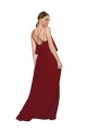 Sleeveless Spaghetti Straps Criss Cross Open Back Chiffon A-Line Bridesmaid Dress Newcastle