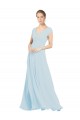Sleeveless Sea Glass V-Neck Soft Chiffon A-Line Bridesmaid Dress Newcastle