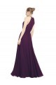Sleeveless Grape Halter Neck Keyhole Back Chiffon A-Line Bridesmaid Dress / Evening Dress Newcastle