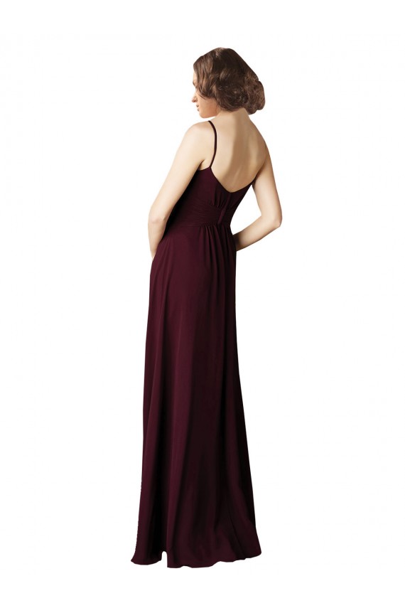 Sleeveless V-Neck Soft Chiffon A-Line Bridesmaid Gown Newcastle