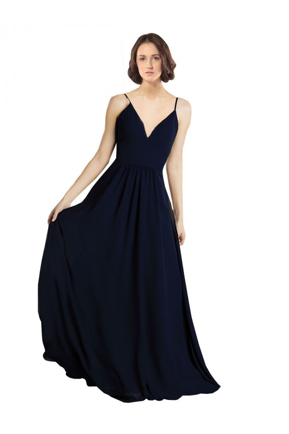 Sleeveless V-Neck Chiffon A-Line Bridesmaid Dress & Gowns Newcastle