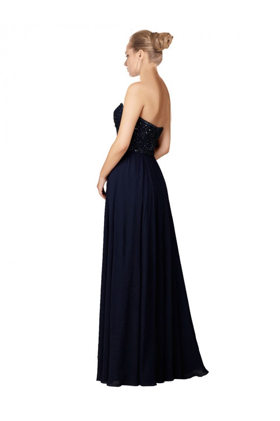 Sleeveless Sweetheart Soft Chiffon Sheath Bridesmaid Dress / Formal Dress Newcastle