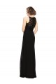 Sleeveless High Neck Soft Chiffon & Lace Sheath Bridesmaid Dress Newcastle