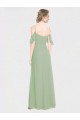 Sleeveless Off the Shoulder Low Back Soft Chiffon A-Line Formal Dress / Bridesmaid Dress Newcastle