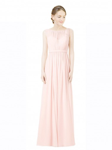 Sleeveless Sweetheart V-Back Soft Chiffon A-Line Bridesmaid Dress Newcastle