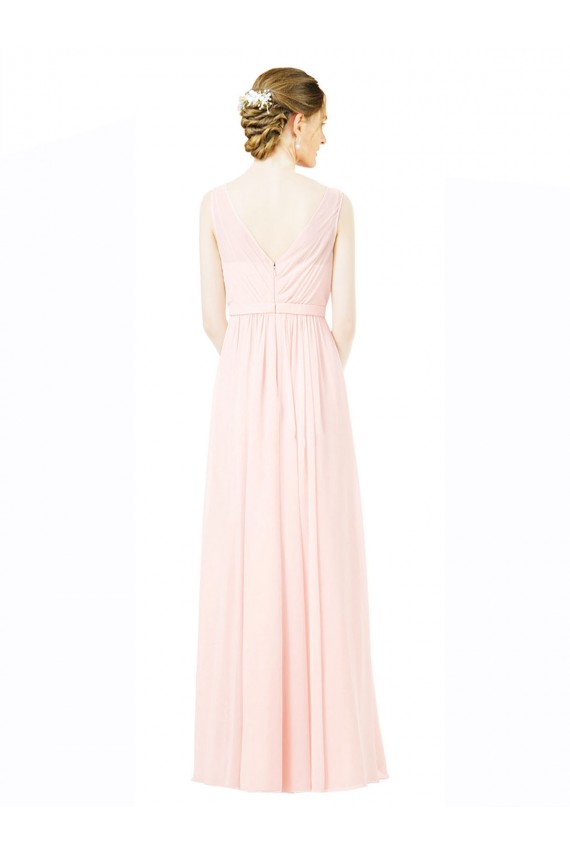 Sleeveless Sweetheart V-Back Soft Chiffon A-Line Bridesmaid Dress Newcastle