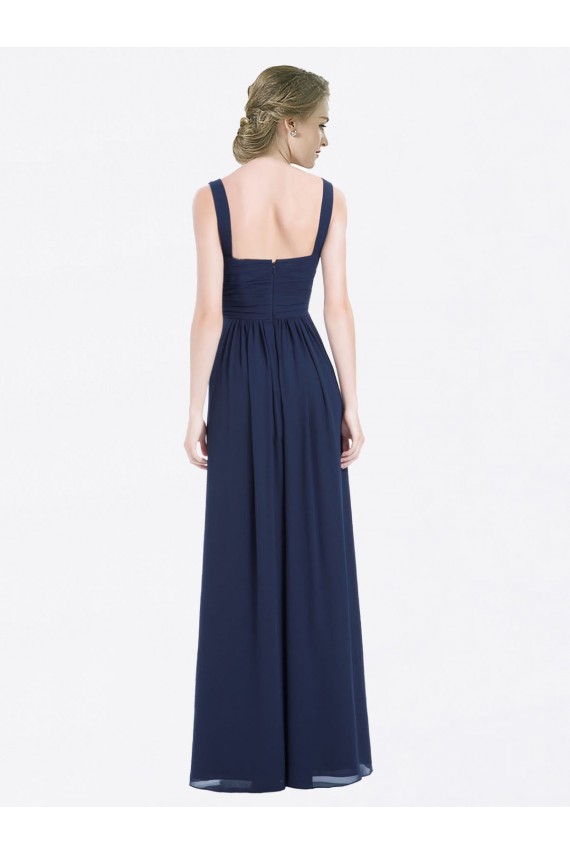 Sleeveless V-Neck Low Back Soft Chiffon A-Line Evening Gowns / Bridesmaid Dress Newcastle