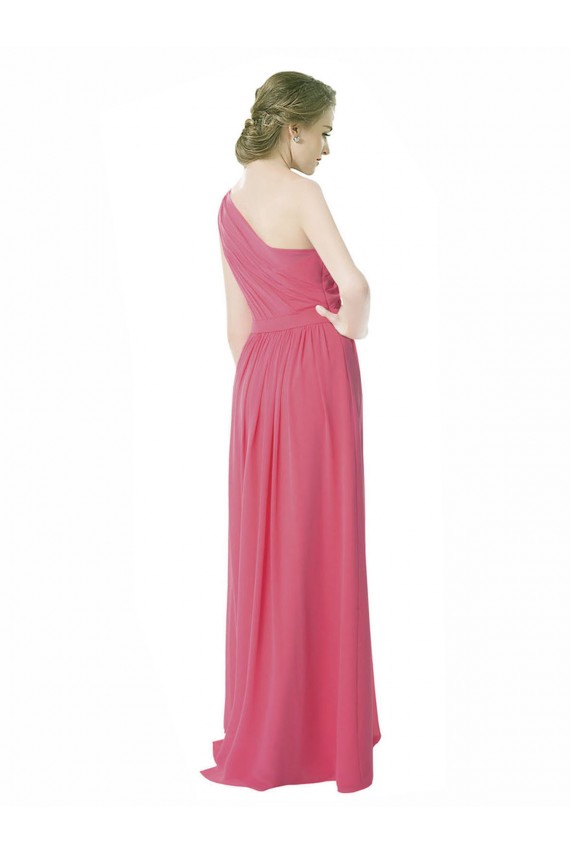 Sleeveless Mint Green One Shoulder Soft Chiffon A-Line Bridesmaid Dress Newcastle