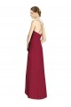 Sleeveless Burgundy Spaghetti Straps Open Back Soft Chiffon A-Line High Low Bridesmaid Dress Newcastle