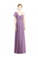 Flutter Sleeves One Shoulder Open Back Soft Chiffon A-Line Formal Dress / Bridesmaid Dress Newcastle