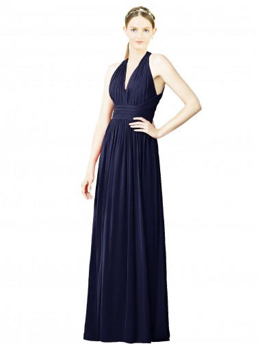 Sleeveless Halter Neck Open Back Chiffon A-Line Bridesmaid Dresses Newcastle