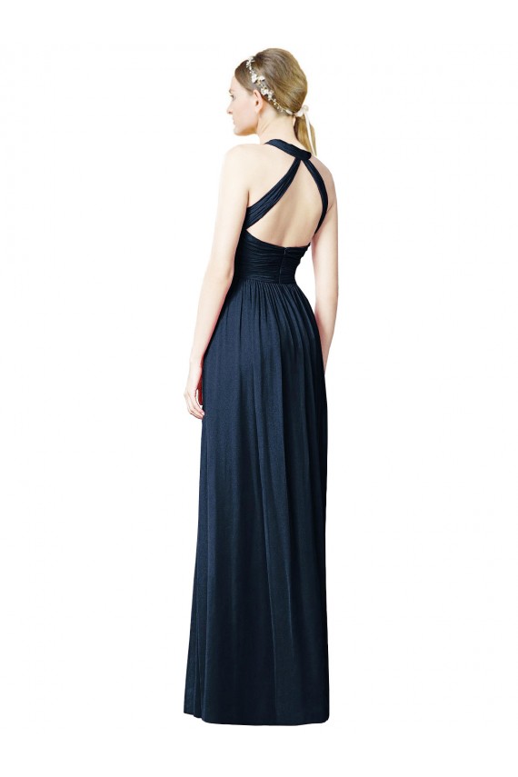 Sleeveless Halter Neck Open Back Chiffon A-Line Bridesmaid Dresses Newcastle