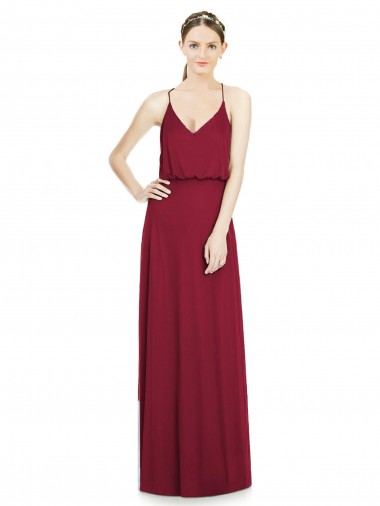 Sleeveless V-Neck Soft Chiffon A-Line Evening Gowns / Bridesmaid Dress Newcastle