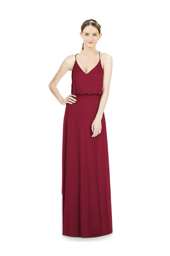 Sleeveless V-Neck Soft Chiffon A-Line Evening Gowns / Bridesmaid Dress Newcastle