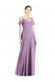 Sleeveless Off the Shoulder Open Back Soft Chiffon A-Line Semi Formal Evening Dress / Bridesmaid Dress Newcastle