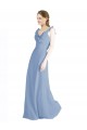 Sleeveless V-Neck Open Back Chiffon A-Line Bridesmaid Dress Newcastle