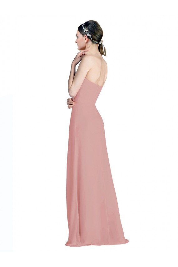 Sleeveless Sweetheart Low Back Soft Chiffon A-Line Bridesmaid Dress / Formal Dress Newcastle
