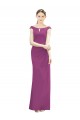 Sleeveless Boat Neck Soft Chiffon Mermaid Bridesmaid Dress Newcastle