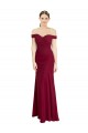 Sleeveless Off the Shoulder Soft Chiffon Mermaid Black Tie Prom Dress / Bridesmaid Dress Newcastle