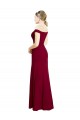 Sleeveless Off the Shoulder Soft Chiffon Mermaid Black Tie Prom Dress / Bridesmaid Dress Newcastle