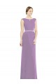 Sleeveless Boat Neck Low Back Soft Chiffon A-Line Formal Dress / Bridesmaid Dress Newcastle
