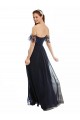 Cap Sleeves Off the Shoulder Soft Chiffon & Lace A-Line Formal Dress / Bridesmaid Dress Newcastle