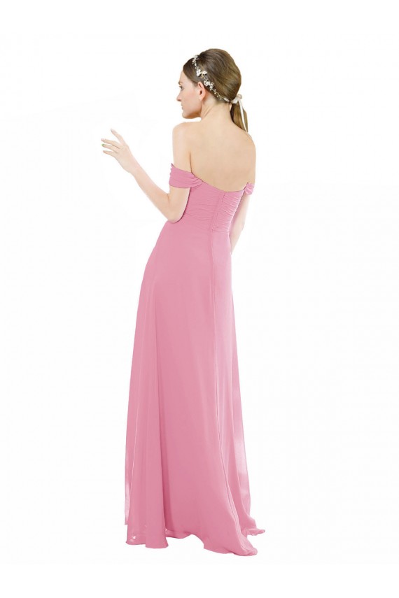 Cap Sleeves Off the Shoulder Soft Chiffon A-Line Formal Dress / Bridesmaid Dress Newcastle