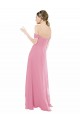 Cap Sleeves Off the Shoulder Soft Chiffon A-Line Formal Dress / Bridesmaid Dress Newcastle
