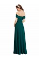 Cap Sleeves Off the Shoulder Soft Chiffon A-Line Bridesmaid Dress Newcastle