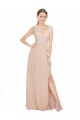 Sleeveless V-Neck Luxe Chiffon A-Line Bridesmaid Dress / Evening Dress Newcastle