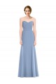 Sleeveless Dusty Blue Sweetheart Soft Chiffon Mermaid Bridesmaid Dress Newcastle