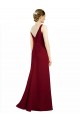 Sleeveless Burgundy V-Neck Chiffon A-Line Bridesmaid Dress / Evening Dress Newcastle