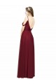 Sleeveless Off the Shoulder Low Back Chiffon A-Line Bridesmaid Dress / Evening Dress Newcastle