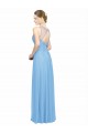 Sleeveless Spaghetti Straps Keyhole Back Chiffon A-Line Bridesmaid Dress / Evening Dress Newcastle