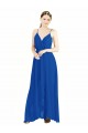 Sleeveless Spaghetti Straps Open Back Luxe Chiffon A-Line Bridesmaid Dress Newcastle