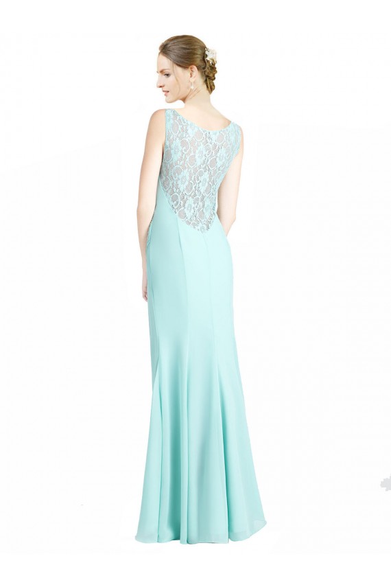 Sleeveless V-Neck Soft Chiffon & Lace Mermaid Bridesmaid Dress Newcastle