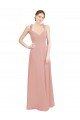 Sleeveless Bliss Pink Sweetheart Open Back Chiffon A-Line Bridesmaid Dress / Evening Dress Newcastle