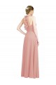 Sleeveless Bliss Pink Sweetheart Open Back Chiffon A-Line Bridesmaid Dress / Evening Dress Newcastle