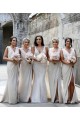 Sleeveless V-Neck Low Back Soft Chiffon A-Line Bridesmaid Dress Newcastle