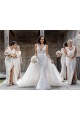Sleeveless V-Neck Low Back Soft Chiffon A-Line Bridesmaid Dress Newcastle