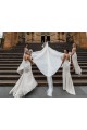 Sleeveless V-Neck Low Back Soft Chiffon A-Line Bridesmaid Dress Newcastle